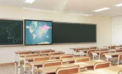 Optoma DS-9084PMG+ Écran de projection enroulable, 186 x 104,5 16:9, blanc mat