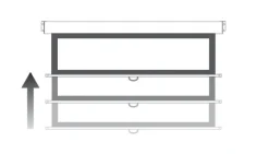 Optoma DS-1109PMG+ Écran de projection enroulable, 234 x 146,3 16:10, blanc mat