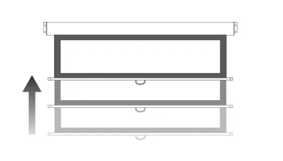 Optoma DS-1109PMG+ Écran de projection enroulable, 234 x 146,3 16:10, blanc mat