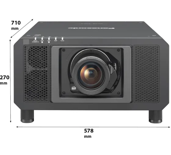 Panasonic PT-RS11K Vidéoprojecteur, 1400 x 1050 SXGA+, 12000 Lumen, sans objectif