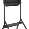 Peerless-AV SR860-EUK Chariot à roulettes Trolley avec plateau pour écrans jusqu'à 75 pouces, max. 56 kg & VESA jusqu'à 800 x 400 mm en noir