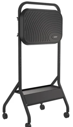Peerless-AV SR860-EUK Chariot à roulettes Trolley avec plateau pour écrans jusqu'à 75 pouces, max. 56 kg & VESA jusqu'à 800 x 400 mm en noir