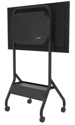 Peerless-AV SR860-EUK Chariot à roulettes Trolley avec plateau pour écrans jusqu'à 75 pouces, max. 56 kg & VESA jusqu'à 800 x 400 mm en noir