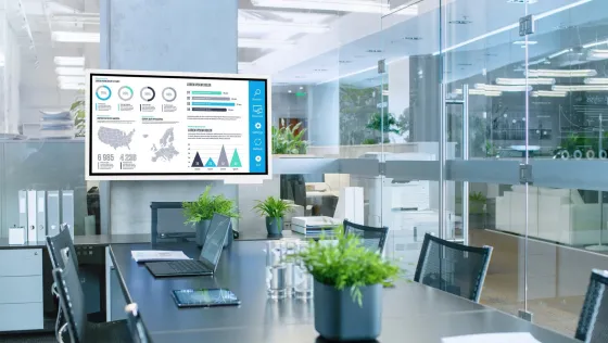 Peerless-AV Support mural RMI3-FLIP2 pour Samsung Flip (WM55H, WM55R, WM55B, WM65R, WM65B) de 55"-65" (pivotant 90°)