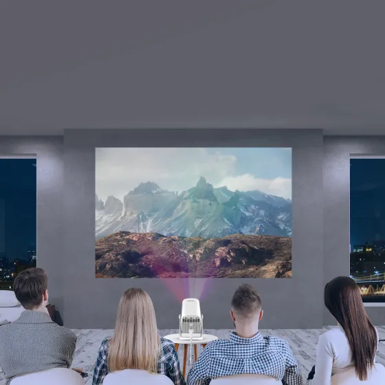 Philips NeoPix 250 Smart Vidéoprojecteur LED compact Full HD avec support pivotant à 180 degrés
