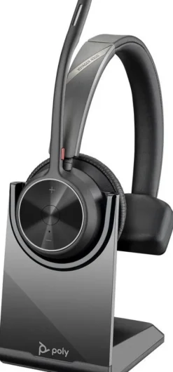 Poly Voyager 4310 - Micro-casque mono Bluetooth USB-C certifié pour Microsoft Teams (avec socle de chargement)