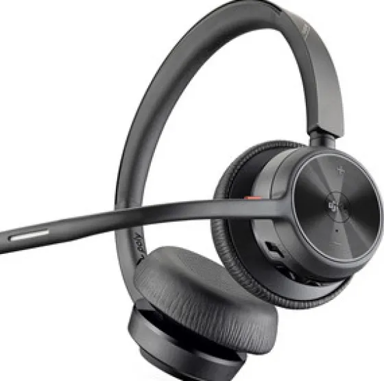 Poly Voyager 4320 - Micro-casque stéréo Bluetooth USB-A certifié pour Microsoft Teams (avec socle de chargement)