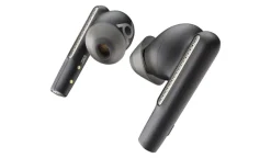 Poly Voyager Free 60+ Écouteurs USB-C avec boîtier de recharge à écran tactile pour Microsoft Teams, noir