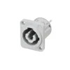 Prise encastrable PowerOut Neutrik NAC3MPXXB, gris