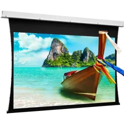Projecta Ecran de projection encastrable Tensioned DescenderPro Electrol, 300x 191cm, 16:10 blanc mat