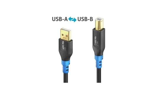 PureLink FI-U200-030 Câble USB 2.0 USB-A vers USB-B, noir, 3 m