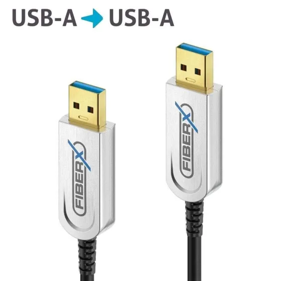 Purelink FX-I640-015 Câble fibre optique FiberX USB 3.2 USB-A AOC, 15,0 m