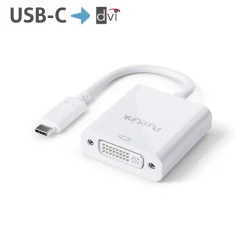 Purelink IS190 Adaptateur USB-C vers DVI 0,10m, blanc