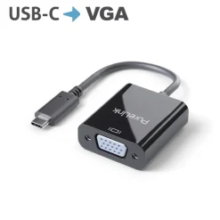 Purelink IS221 Adaptateur USB-C vers VGA 0,10m noir