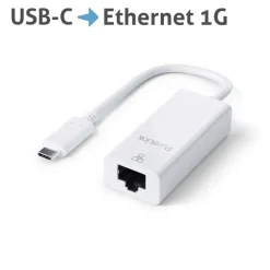 Purelink IS260 Adaptateur USB-C vers Ethernet 0,10m blanc