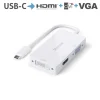 Purelink IS240 Adaptateur USB-C vers HDMI, DVI, VGA 0,10m blanc
