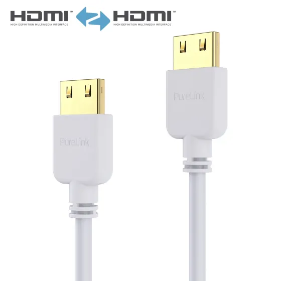 Purelink PI0501-020 Câble HDMI SuperThin 2 m, blanc
