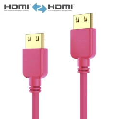 Purelink PI0505-005 Câble HDMI SuperThin 0,5 m, magenta