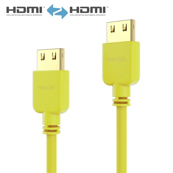 Purelink PI0504-020 Câble HDMI SuperThin 2 m, jaune