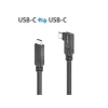 PureLink PI6620-050 Câble USB 3.2 Gen1 Micro-Coax USB-C 90° (gauche/droite) haut de gamme, 5,00 m