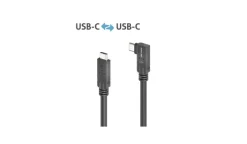 PureLink PI6620-050 Câble USB 3.2 Gen1 Micro-Coax USB-C 90° (gauche/droite) haut de gamme, 5,00 m