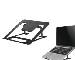 Rehausseur de bureau Neomounts NSLS085BLACK pour ordinateur portable - 10"-17", noir (pliable)