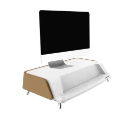 Réhausseur de bureau celexon PRO ME1730 pour écran de 17"-30" - beige (avec système de nettoyage UV-C)