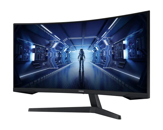 Samsung C34G55TWWPX 34" VA Moniteur, 3440 x 1440 UWQHD, 165Hz, 1ms