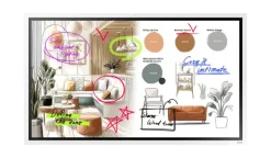Samsung Flip WM85FX Écran tactile interactif 4K de 85 pouces pour une collaboration efficace