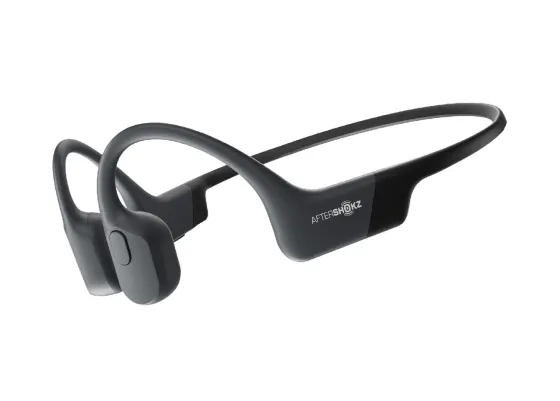 SHOKZ OpenMove Ecouteurs Bluetooth à oreillettes ouvertes avec 6 heures d'autonomie pour les sports urbains | Couleur : Gris ardoise