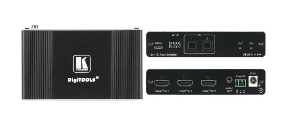 Sélecteur automatique Kramer VS-211X 2x1 HDMI 4K HDR