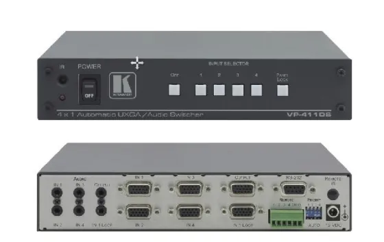 Sélecteur Automatique Kramer VP-411DS Vidéo Informatique Graphique & Audio Stéréo 4x1