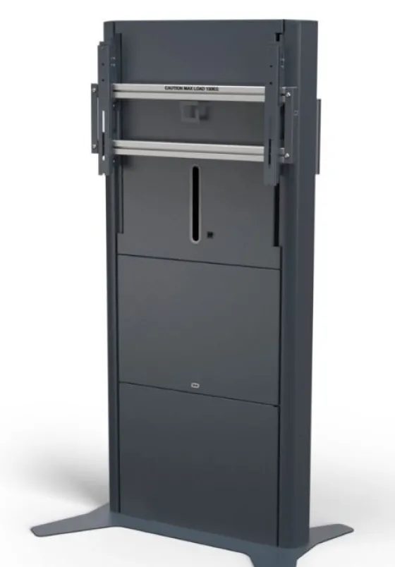 SMS New Presence Speed - pied réglable en hauteur manuellement - max. VESA 600x400 | charge admissible 60-90 kg | gris foncé