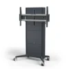 SMS Presence Mobile - Chariot à hauteur réglable par moteur - Mise à jour 2021 - jusqu'à 84" | max. VESA 1000x600 | Charge max. 150kg | gris foncé