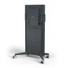 SMS Presence Mobile Flipster - Chariot à hauteur réglable par moteur avec fonction de rotation - mise à jour 2021 - jusqu'à 75" | max. VESA 400x400 | charge max. 150kg | gris foncé
