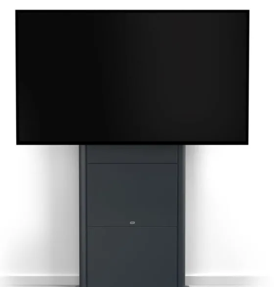 SMS Presence Wall/Floor Flipster - Support mural au sol réglable en hauteur par moteur avec fonction de rotation - mise à jour 2021 - jusqu'à 75" | max. VESA 400x400| charge admissible 50kg | gris foncé