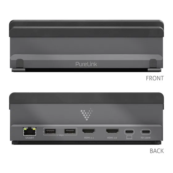 Socle d'accueil Vuelogic VL-DS100 USB-C multifonctionnel avec support pour ordinateur portable - support 8K