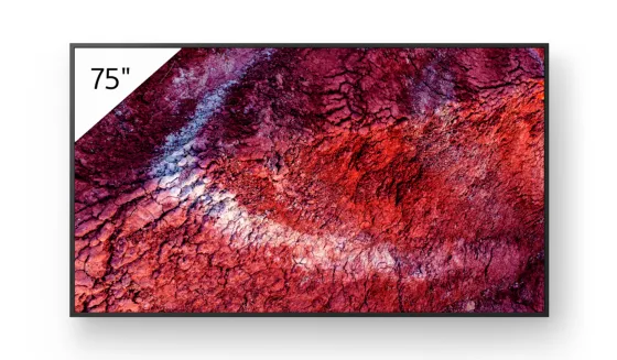 Sony FW-75BZ40P Écran professionnel de 75 pouces avec revêtement haut de gamme Deep Black Non-Glare unique et protection contre la poussière IP5X.