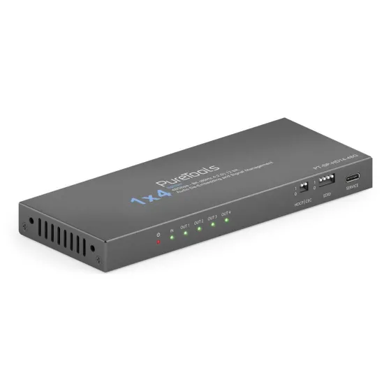 Splitter Purelink PureTools HDMI2.1 1x4 - 48Gbps - 8K (60Hz 4:2:0) 12 bit, De-Embedding audio et gestion du signal