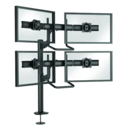 Support de bureau Chief KONTOUR K4G220B pour 2x2 écrans de 19"-24" - noir (réglable en profondeur, inclinable et pivotant)