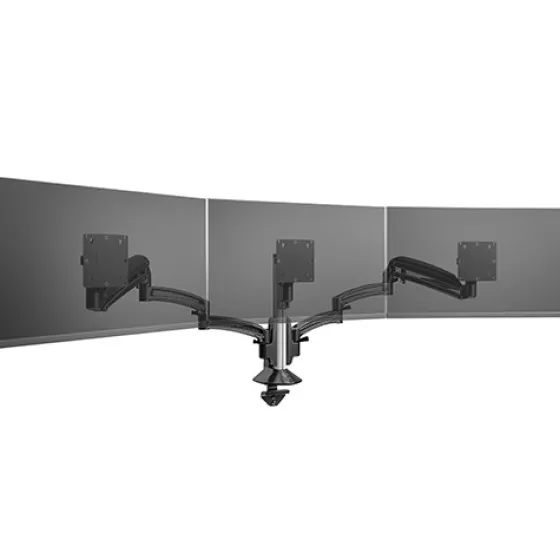Support de bureau Chief Kontour K1C Triple 3x1 à colonne vissable, noir
