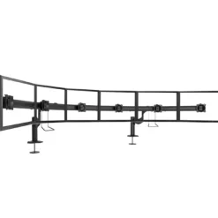 Support de bureau Chief KONTOUR K4G610B pour 6x1 écrans de 10"-24" - noir (inclinable)