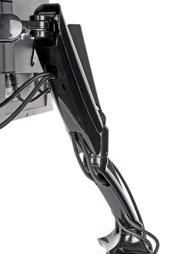 Support de bureau iiyama DS3002C-B1 à bras pneumatique articulé, pour 2 écrans