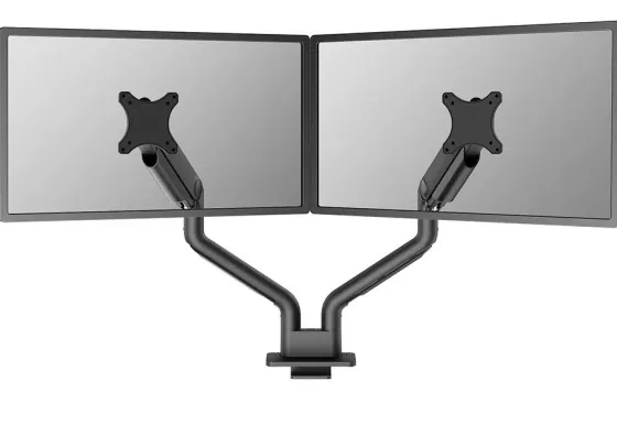 Support de bureau Neomounts DS70S-950BL2 pour deux écrans de 17"-35" - noir (inclinable, rotatif et pivotant)