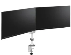 Support de bureau Neomounts DS60-425WH2 pour 2 écrans 27" - blanc (inclinable, rotatif et pivotant)