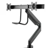 Support de bureau Neomounts NM-D775DXBLACK pour deux écrans jusqu'à 32" | 8 kg (par écran)