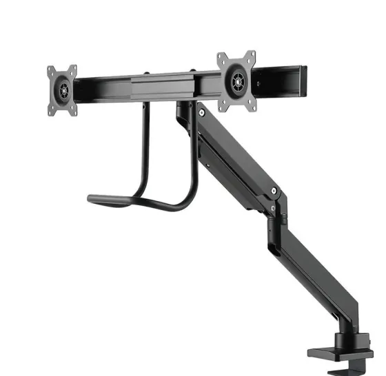 Support de bureau Neomounts NM-D775DXBLACK pour deux écrans jusqu'à 32" | 8 kg (par écran)