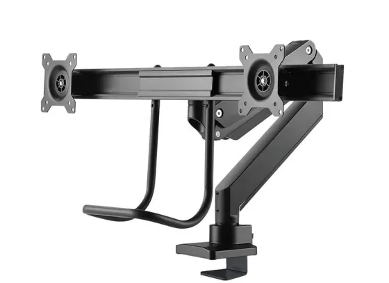 Support de bureau Neomounts NM-D775DXBLACK pour deux écrans jusqu'à 32" | 8 kg (par écran)