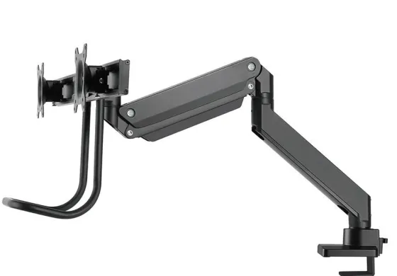 Support de bureau Neomounts NM-D775DXBLACK pour deux écrans jusqu'à 32" | 8 kg (par écran)