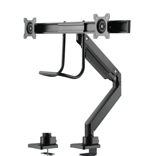 Support de bureau Neomounts NM-D775DXBLACK pour deux écrans jusqu'à 32" | 8 kg (par écran)